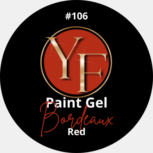 YF Paint Gel Bordeaux Red