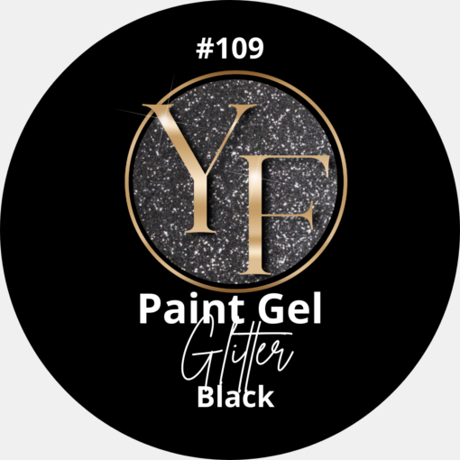 YF Paint Gel Glitter Black