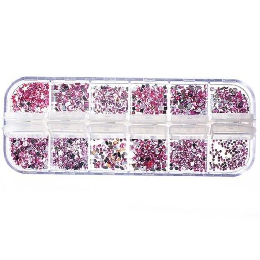 Nailart Strass Mix of Pink Crystals