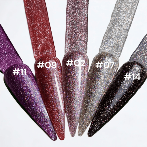 YF Glitter Gelpolish #02 - Afbeelding 2