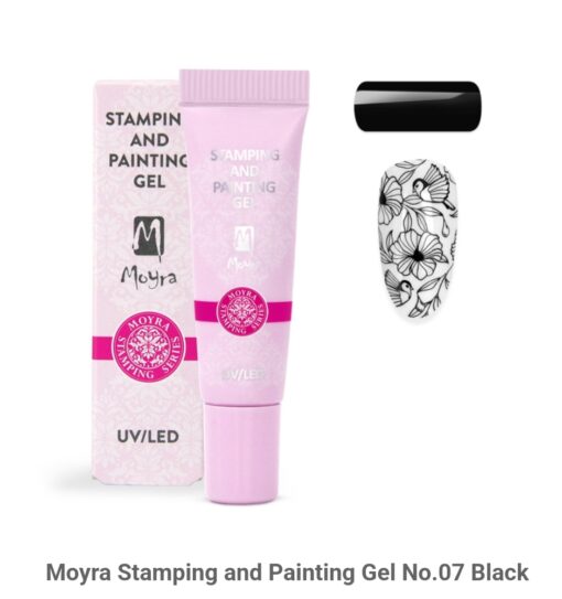 Moyra Stamping and Painting Gel No.07 Black