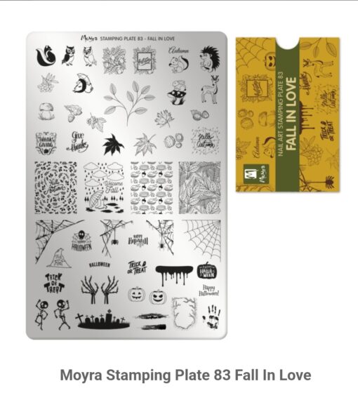 Moyra Stamping Plate 83 Fall In Love