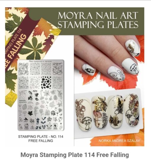 Moyra Stamping Plate 114 Free Falling - Afbeelding 2