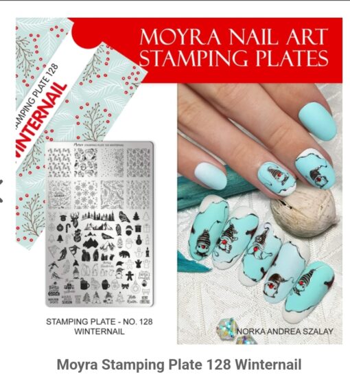 Moyra Stamping Plate 128 Winternail - Afbeelding 2