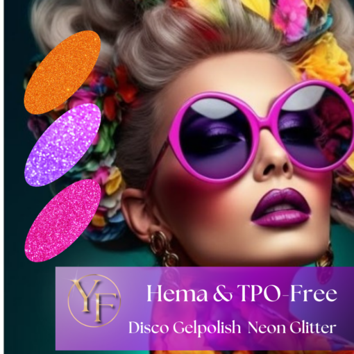 Disco Neon Glitter Gelpolish NR10 - Afbeelding 2