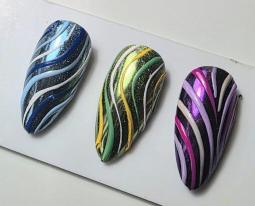 Quick Class 3D chrome Nail Art - Afbeelding 5