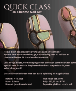 Quick Class 3D chrome Nail Art