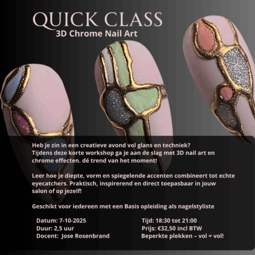 Quick Class 3D chrome Nail Art
