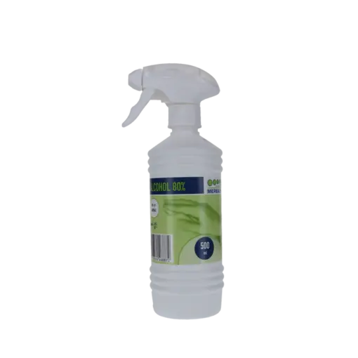 Alcohol 80% 500ml sprayflacon Merbach