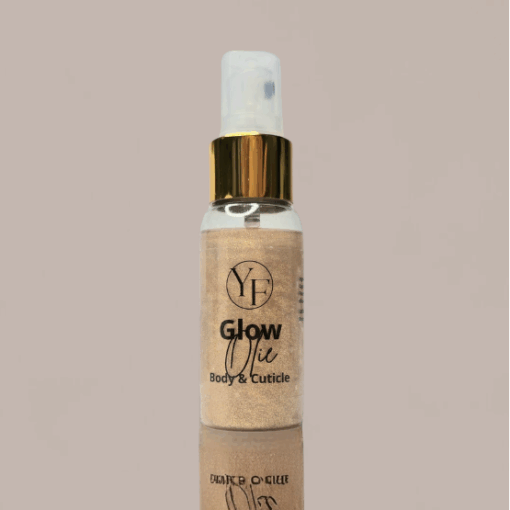 Glow Olie voor body en cuticle met fijne mooie glitters