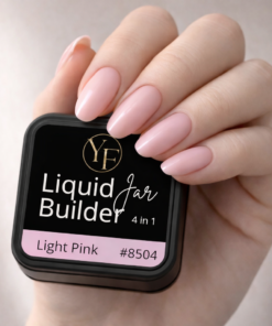 Alternative view of YF liquid builder Jar Light Pink