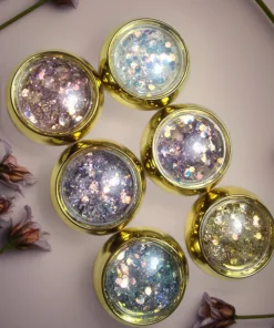 Nailart Glitter Flakes 6 Stuks